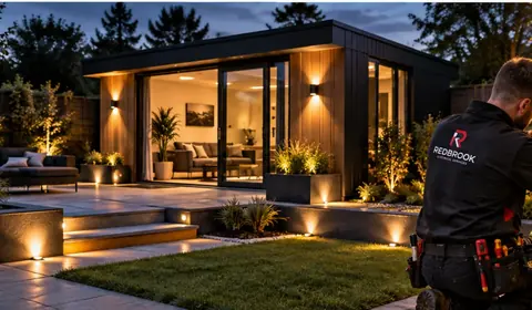 Electrical lighting installation in a modern home
